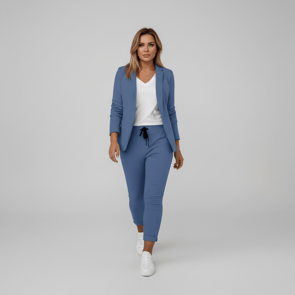 Women's 2 Piece Suit Blazer and Pants Set