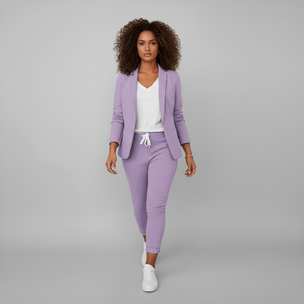 Women's 2 Piece Suit Blazer and Pants Set