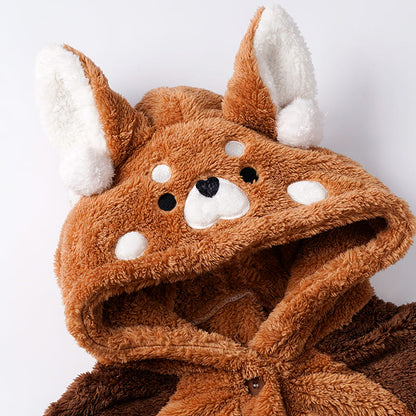 Soft Plush Red Panda Pajamas for Kids Sleepwear