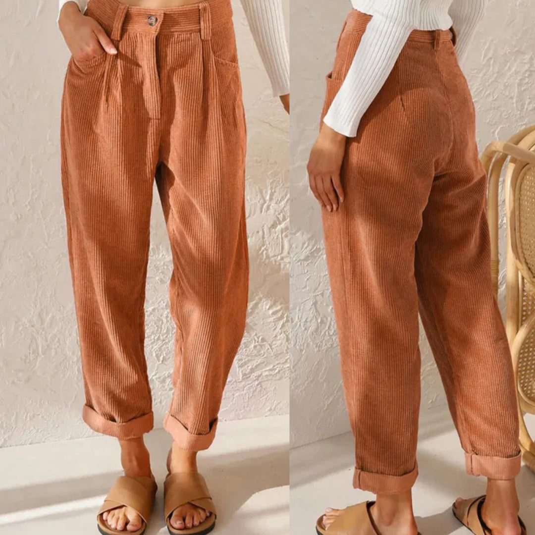 Women's High-Waisted Winter Trousers