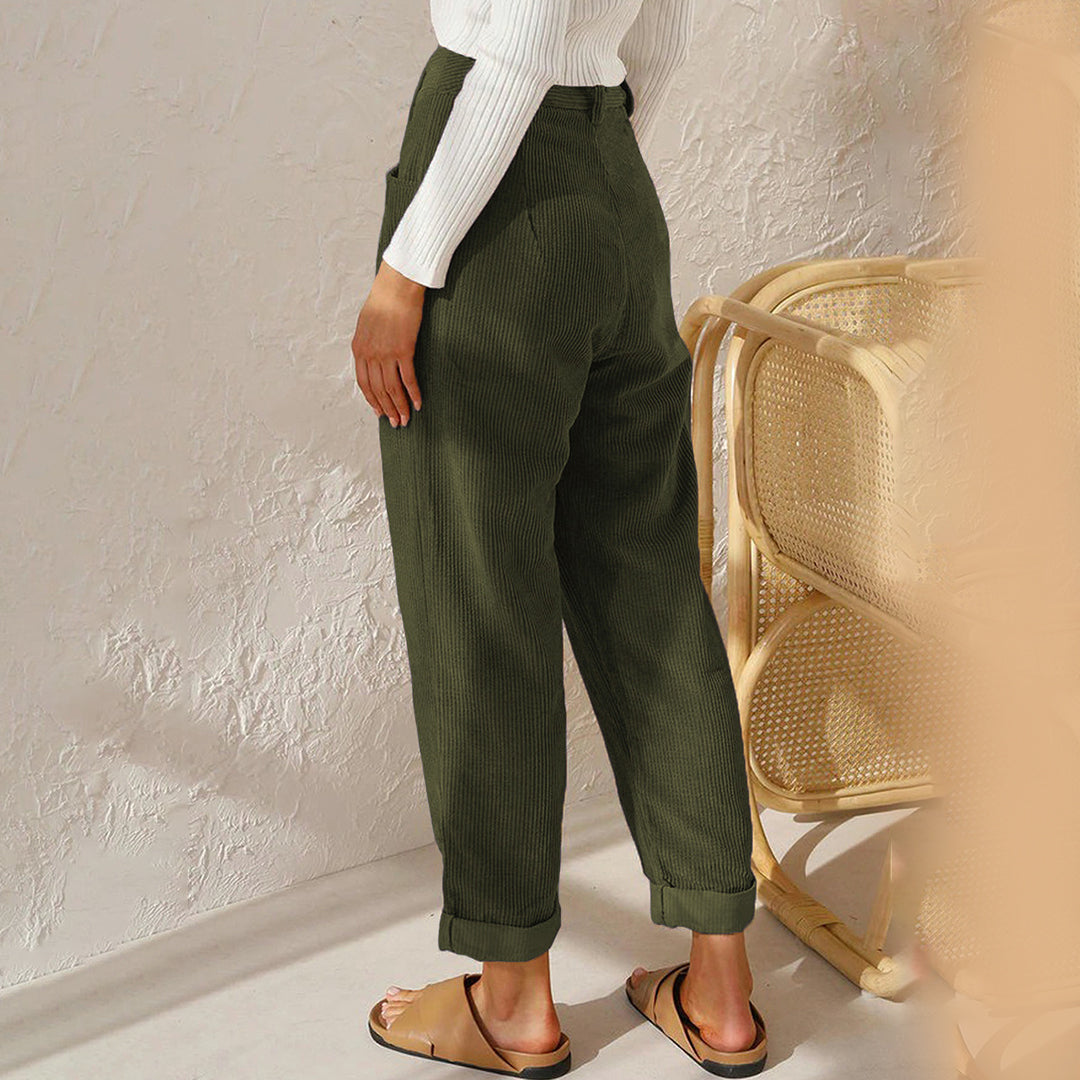 Women's High-Waisted Winter Trousers