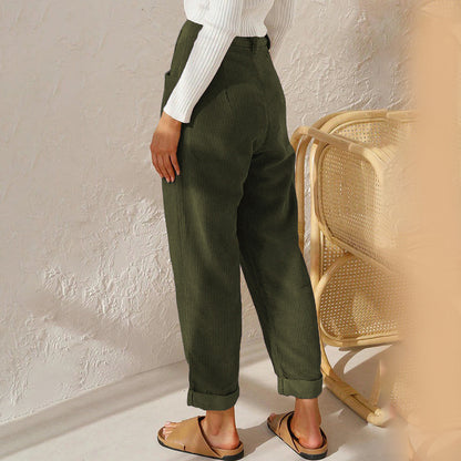 Women's High-Waisted Winter Trousers