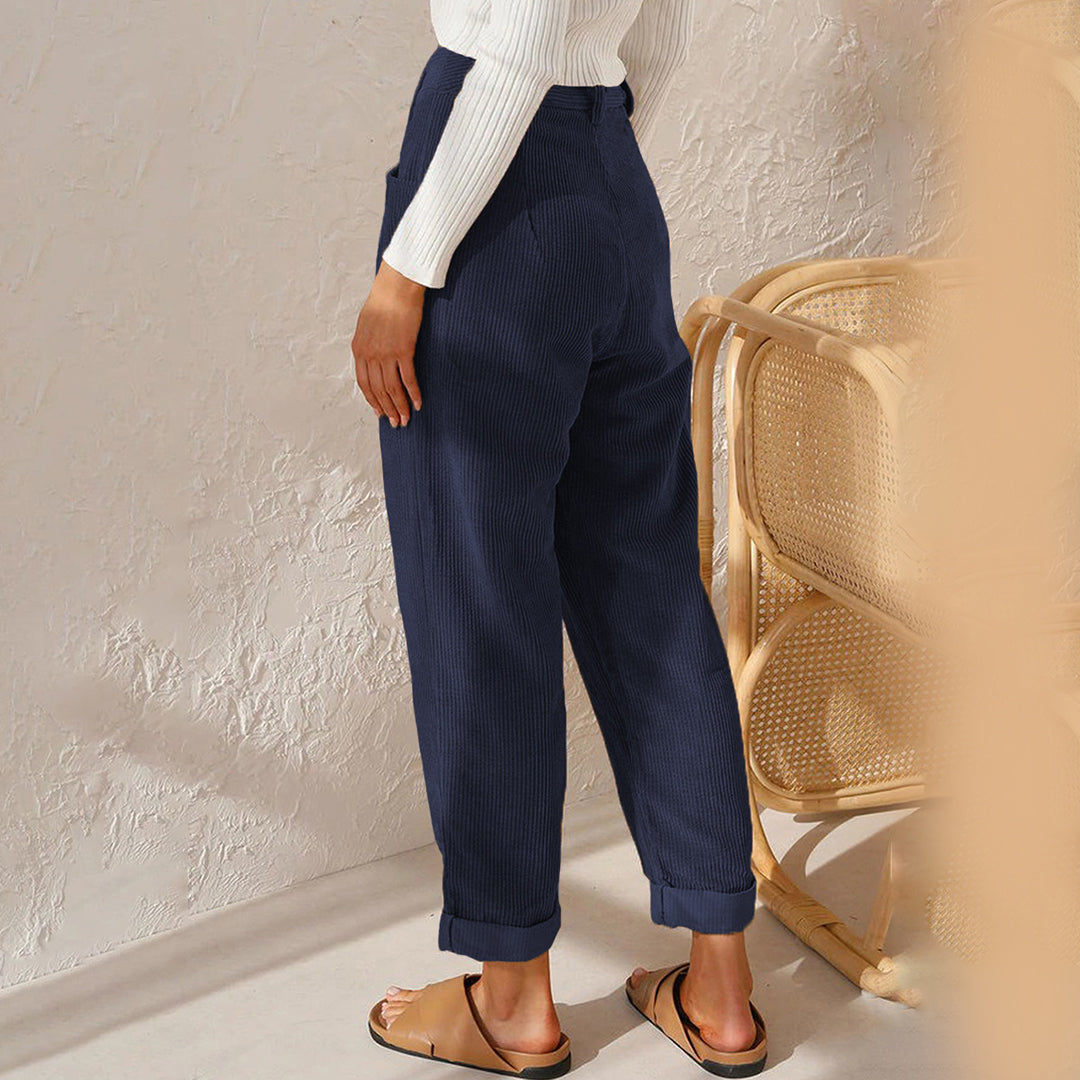 Women's High-Waisted Winter Trousers