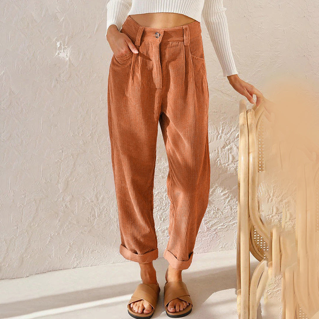 Women's High-Waisted Winter Trousers