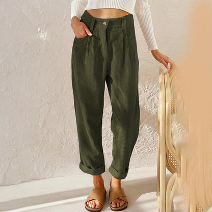 Women's High-Waisted Winter Trousers