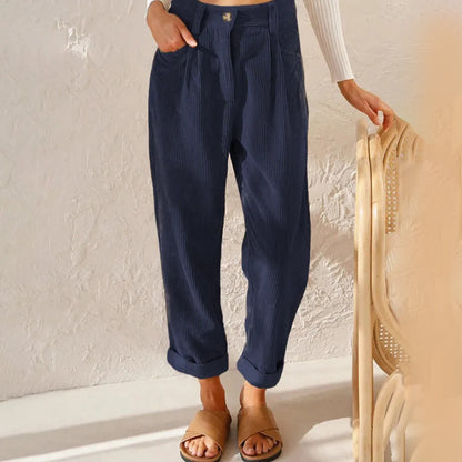 Women's High-Waisted Winter Trousers