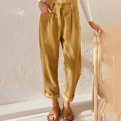 Women's High-Waisted Winter Trousers