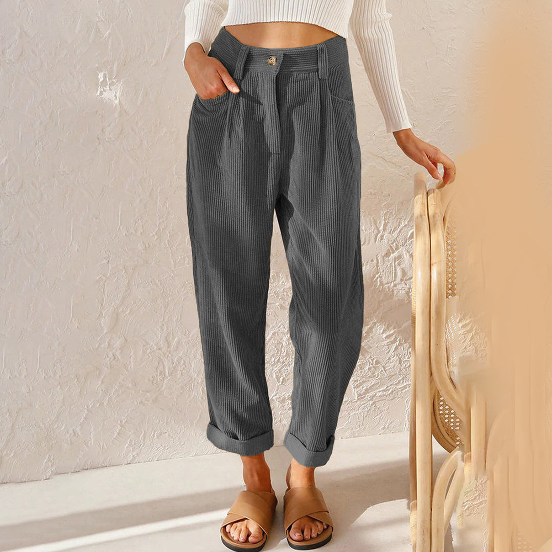 Women's High-Waisted Winter Trousers