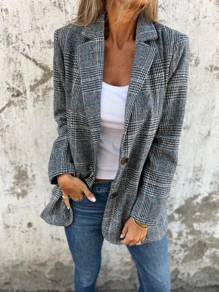 Timeless Checked Wool Jacket