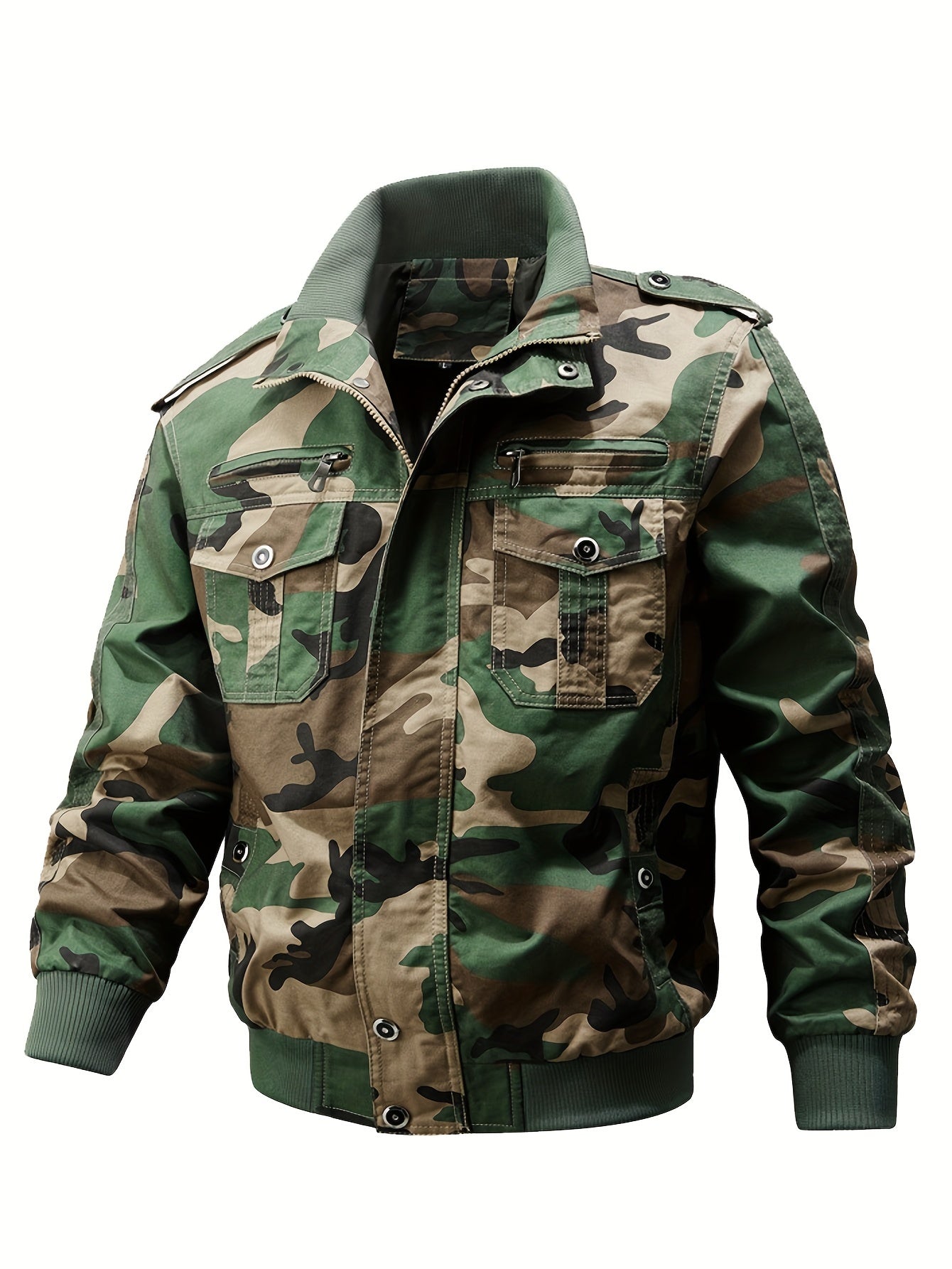 Breathable Outdoor Mens Camouflage Jacket With Storage - OutfitLondon