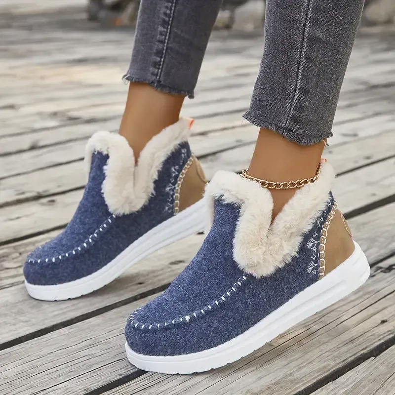 Orthopedic Winter Wool Snow Boots Cozy Winter Slipper