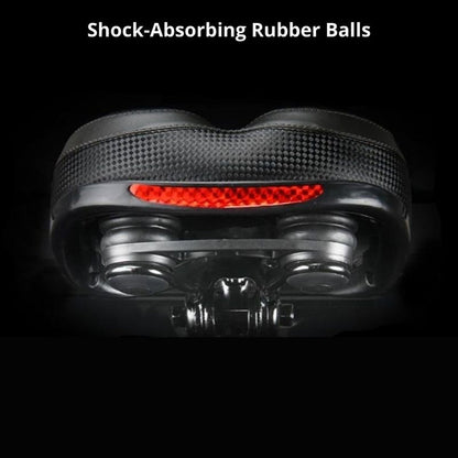 Most Comfortable Bike Seat With Memory Foam Waterproof Bike Saddle Universal Fit Shock Absorbing With Reflective Band