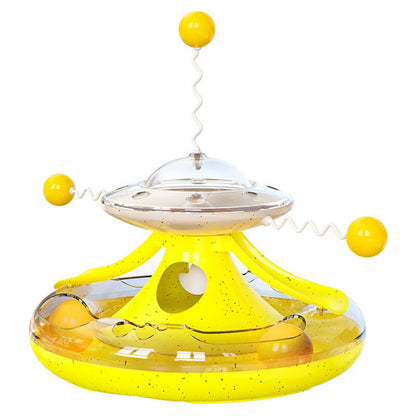 Turntable Cat Toy Puzzle Leakage Food Toy for Cats