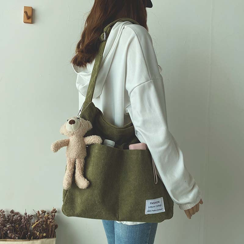 Big Spacious Tote Bag Soft Faux Leather