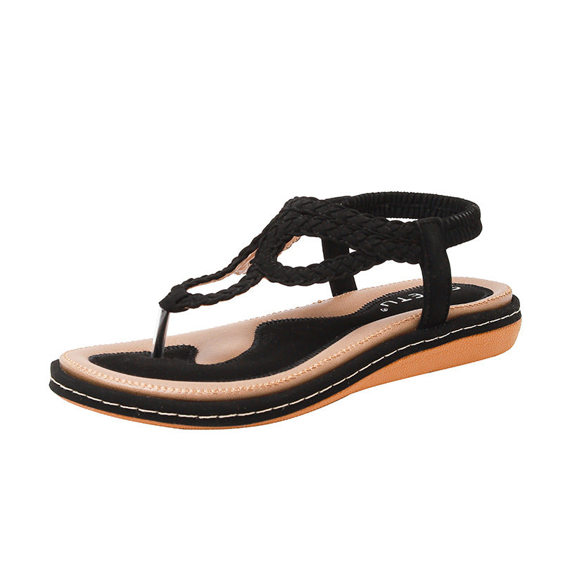 Bohemian Clip Toe Weave Sandals