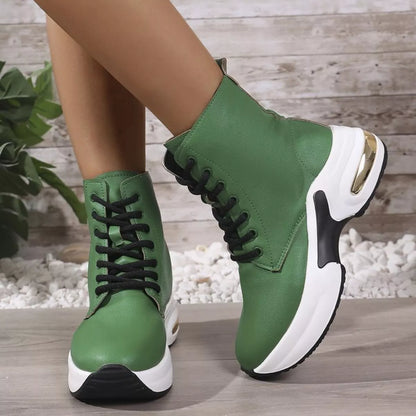 Step Up High Heel Ankle Boots