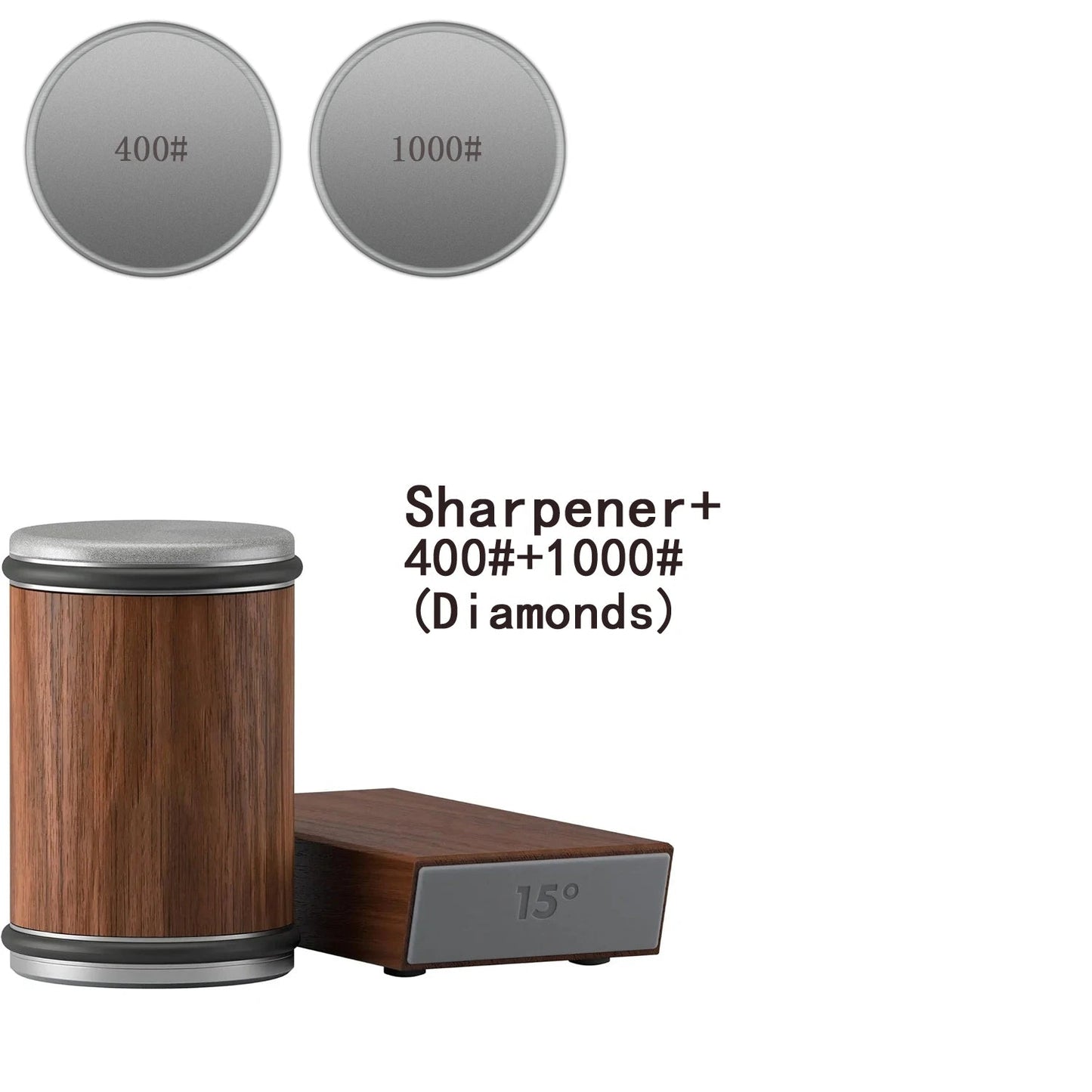 Easy Use Dual Angle Knife Sharpener with Magnetic Strip