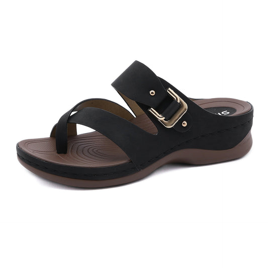 Summer Fashion Simple Casual Wedge Slippers