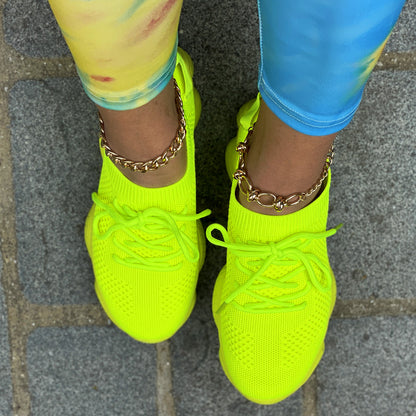 Women's Comfortable Breathable Lace-Up Sneakers