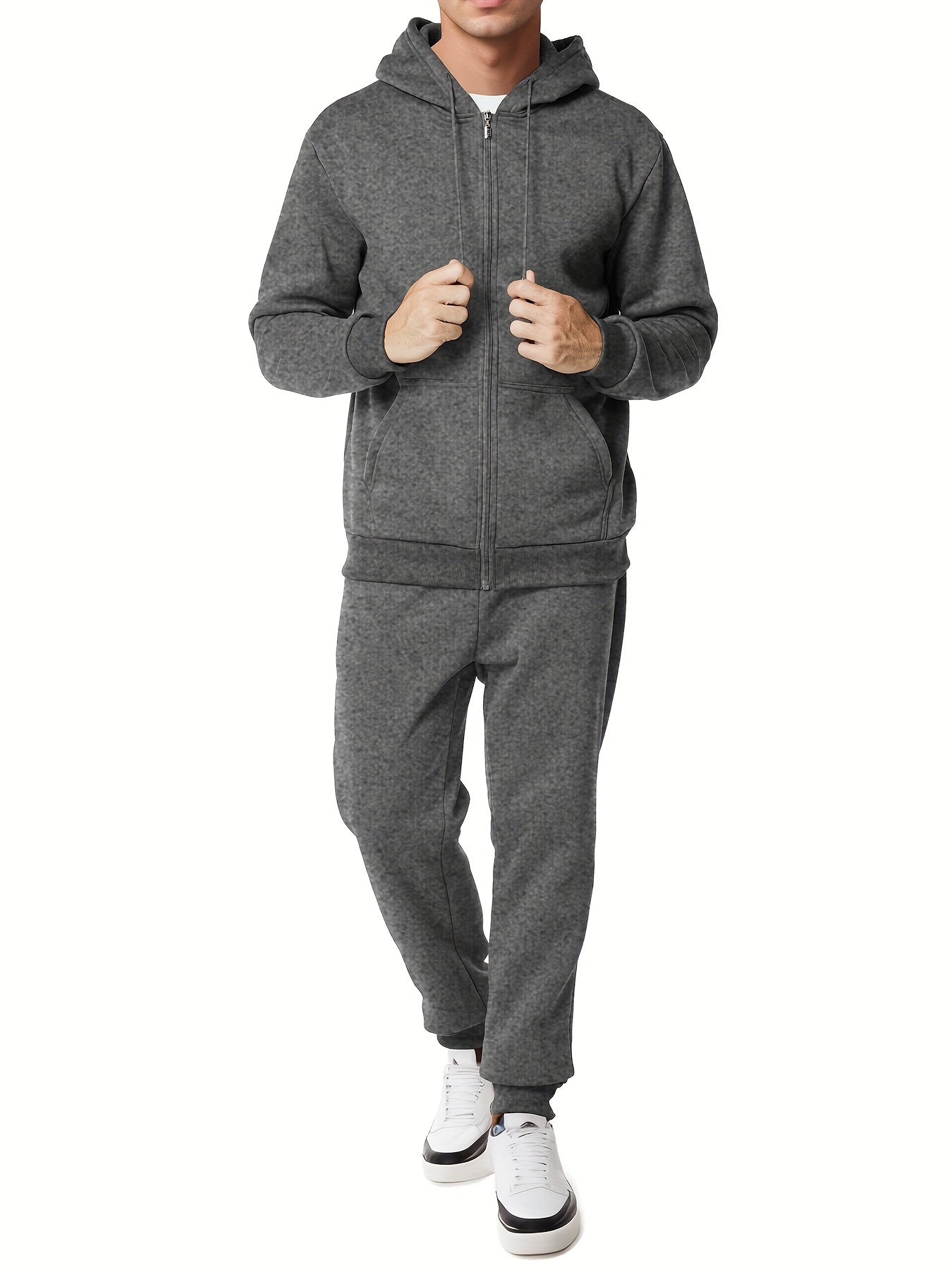 Soft Men's Cotton Hoodie and Sweatpant Set