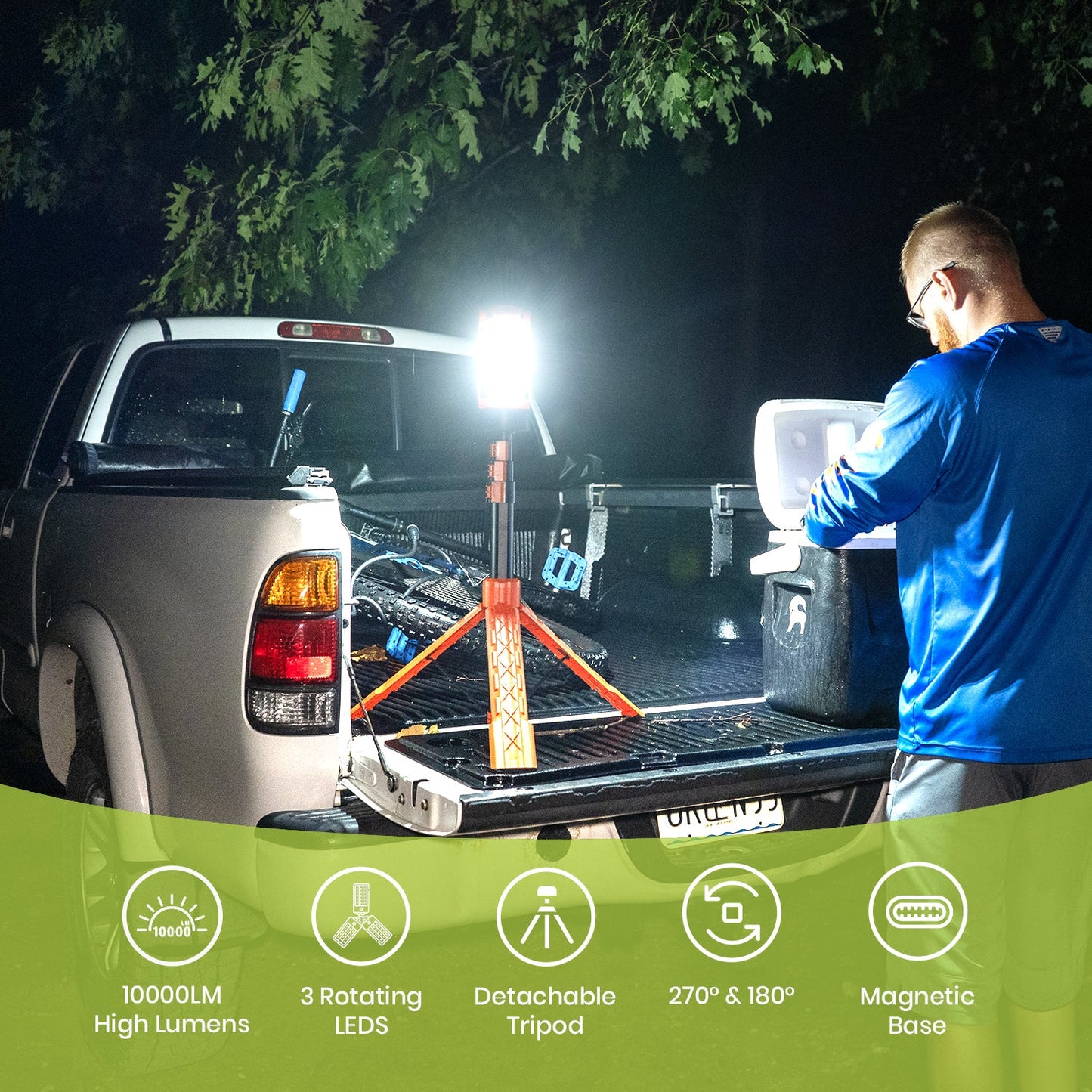 Multifunctional Portable Camping Light with Bracket