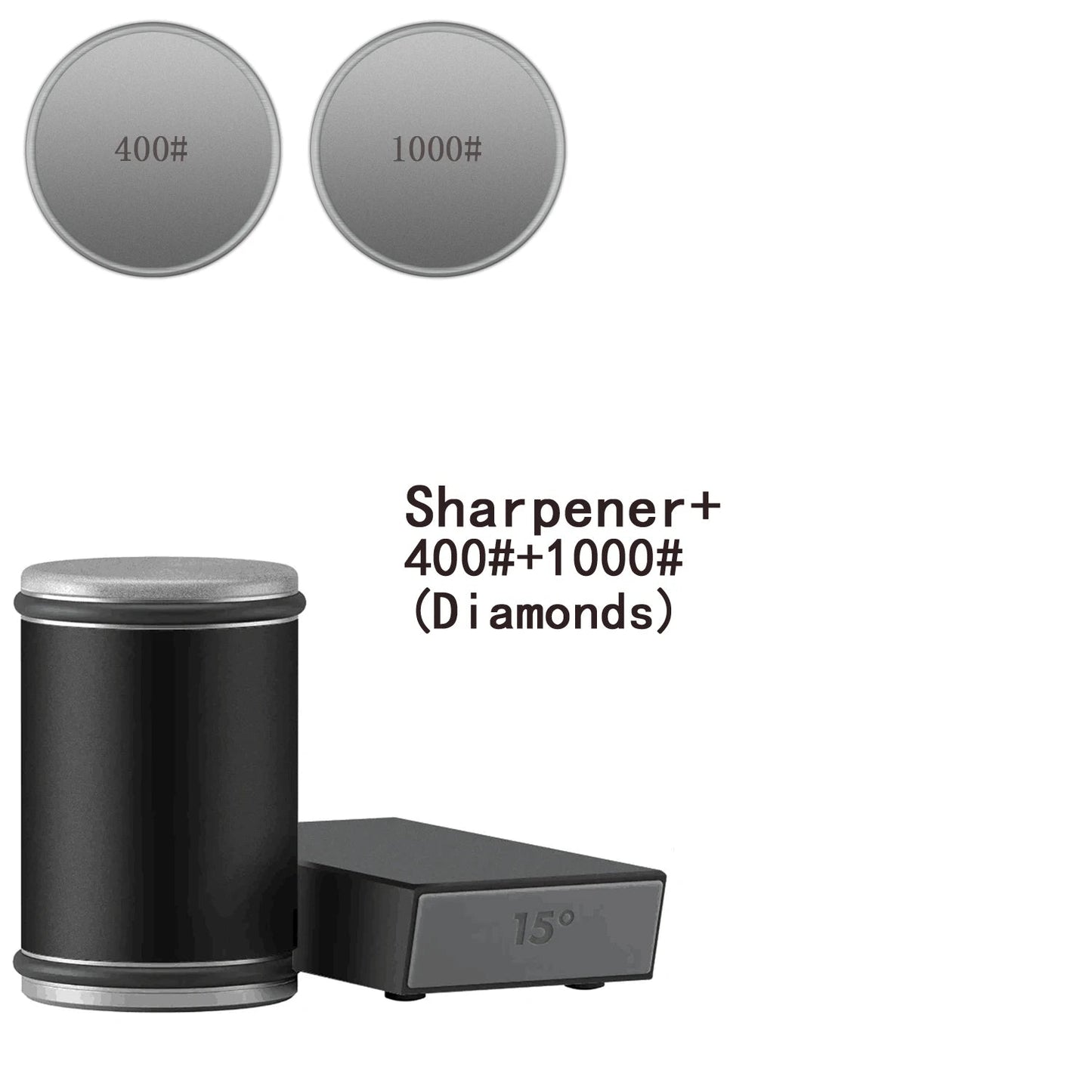Easy Use Dual Angle Knife Sharpener with Magnetic Strip
