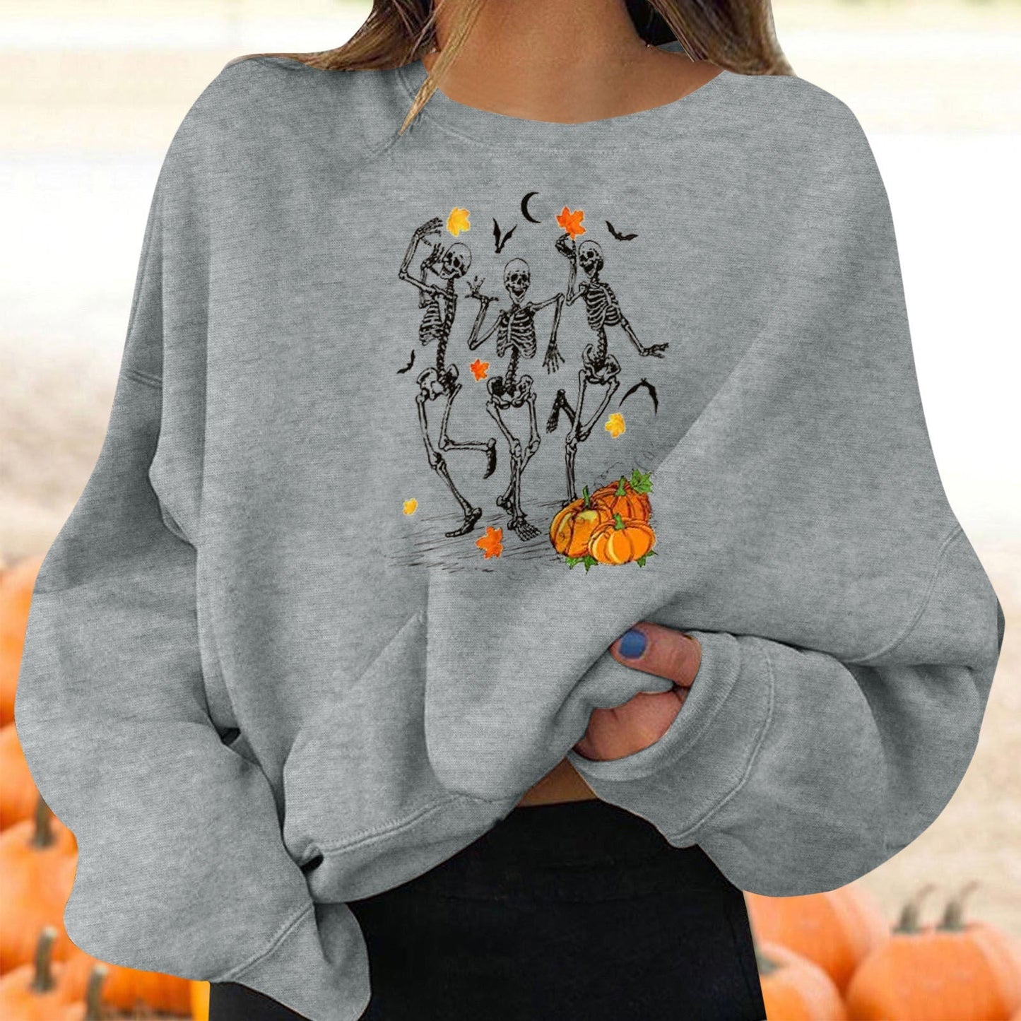 Scary Halloween Ladies Graphic T-Shirt