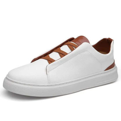 Leather Crossover Sneakers