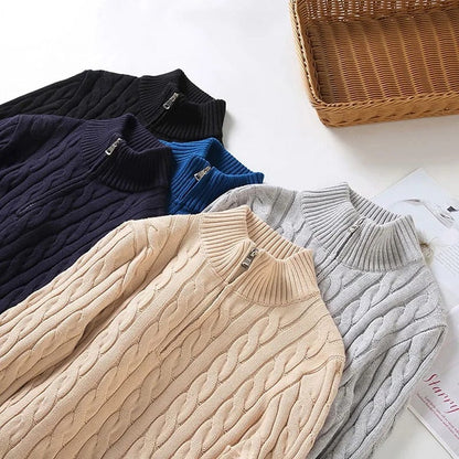 Warm Crew Neck Mens Winter Sweater