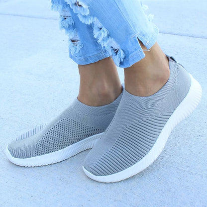 Women Shoes Knitting Sock Slip On Flat Sneakers