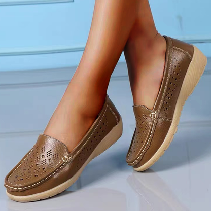Slip On Loafers Casual Hollowed Out.Women Shoes