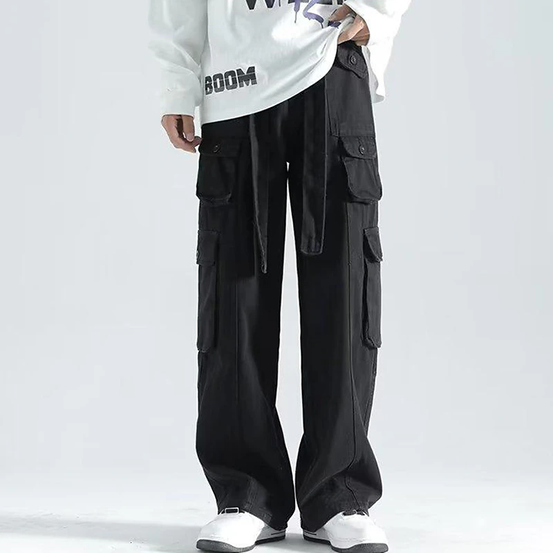 Men's Cargo Pants Hiking Pants Pocket Plain Comfort Breathable Outdoor Daily