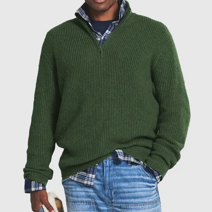 Luxurious Soft Zip Up Sweater - OutfitLondon