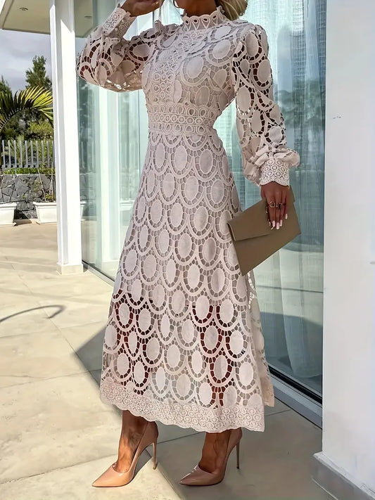 Beautiful Flower Pattern Ladies Dress - OutfitLondon