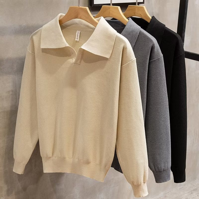 Regular Fit Crew Neck Knit Sweater - OutfitLondon