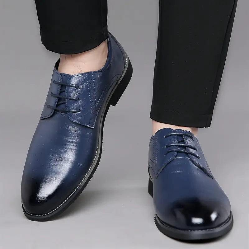 Men's Classic Formal Leather Lace Up Work Shoes