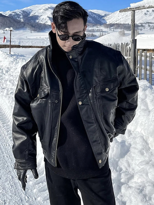Insulated Men's Down Filled Winter Coat - OutfitLondon