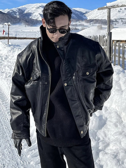 Insulated Men's Down Filled Winter Coat - OutfitLondon