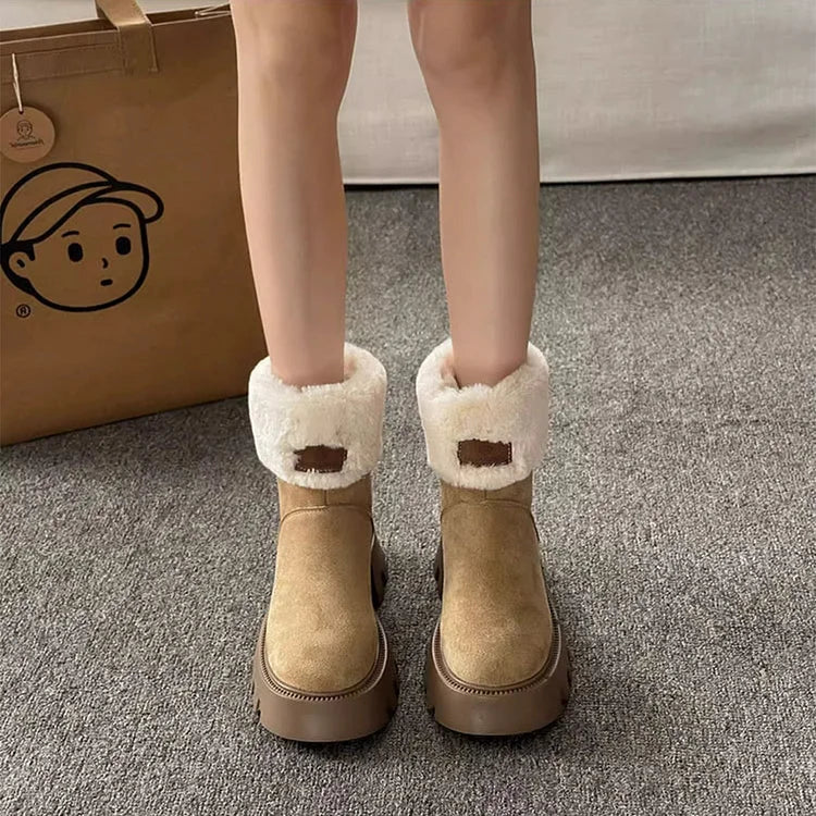 Warm Waterproof Insulated Winter Boots for Women