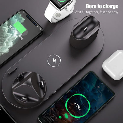 6 In 1 Wireless Charger For IPhone/Android/Type-C