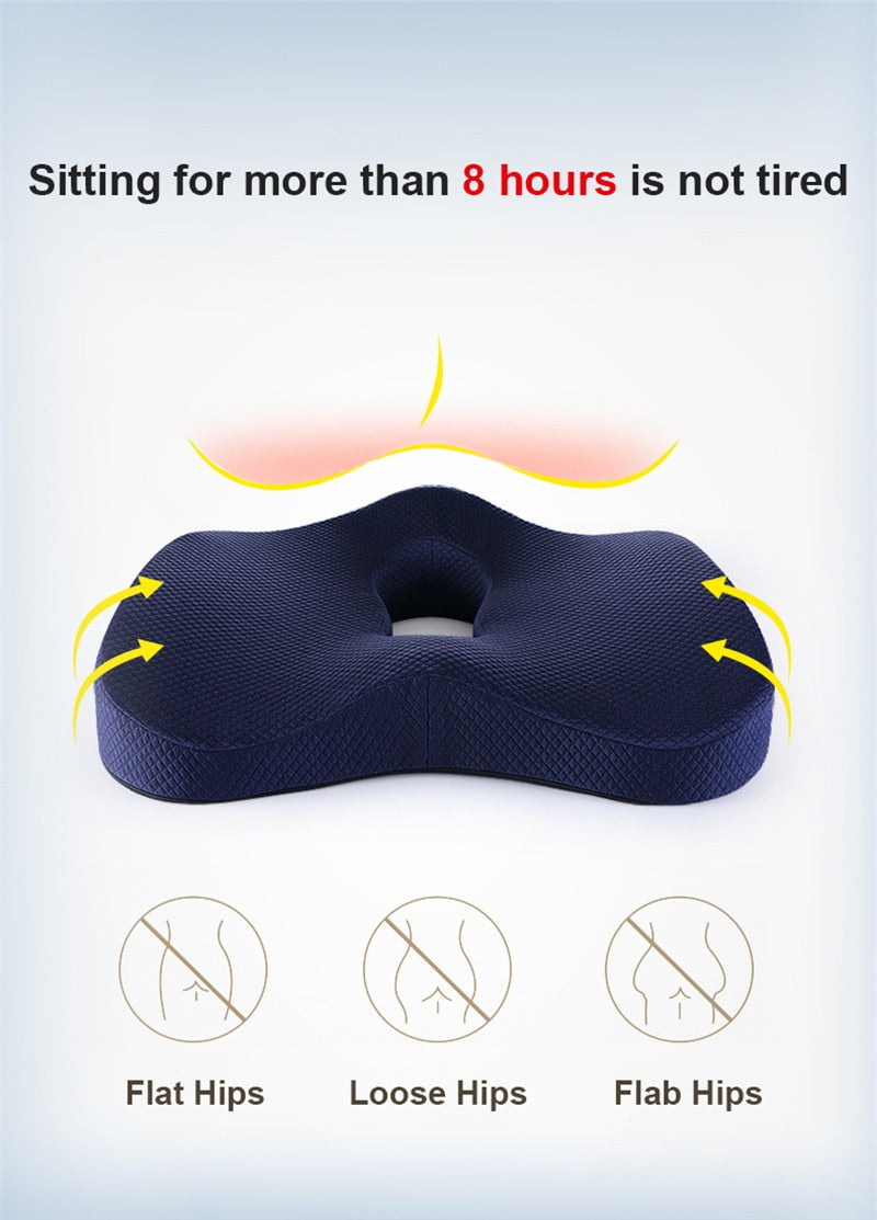 Upgraded Orthopedic Memory Foam Seat Cushion
