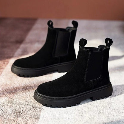 Cozy Faux Fur Insulated Ankle Boots for Women