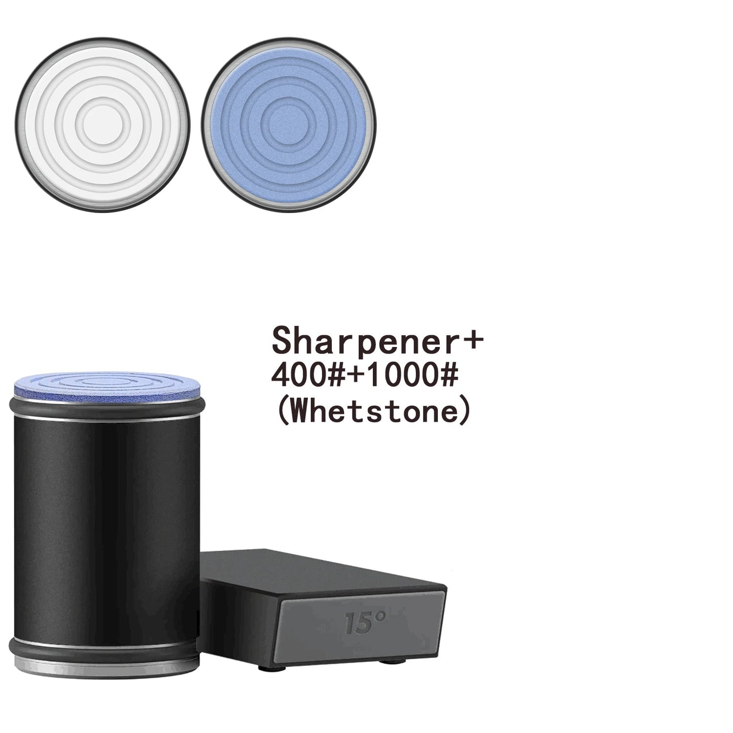 Easy Use Dual Angle Knife Sharpener with Magnetic Strip