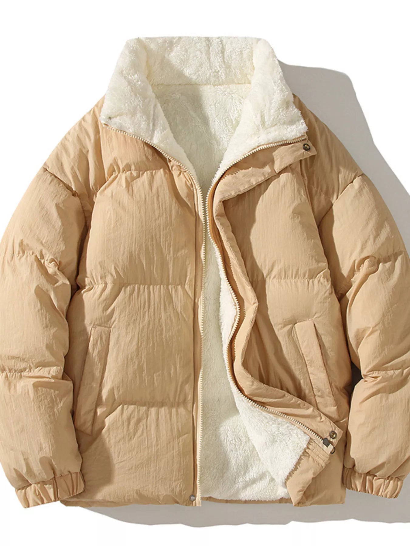 Men's XL Warm Padded Fleece Jacket Coat