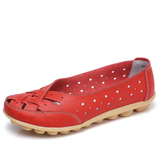 Soft Leather Ballet Flat Shoes
