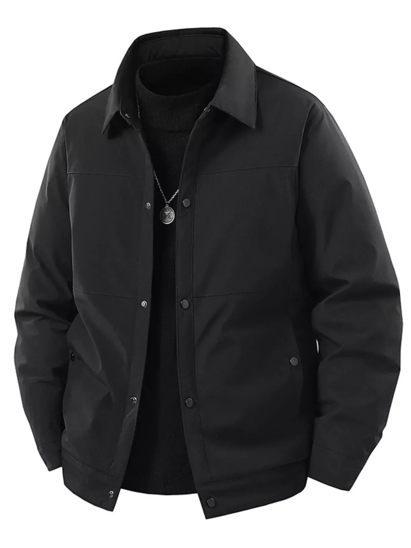 Large Size Long Sleeve Button Coat