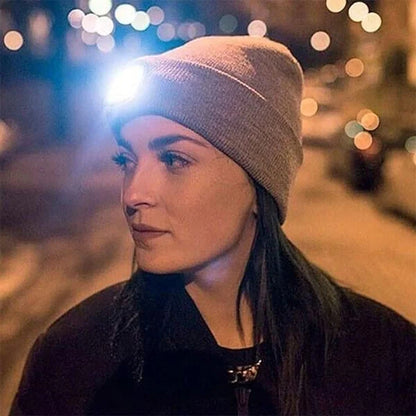 Rechargeable Winter LED Beanie Light