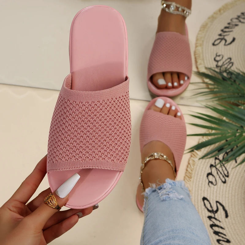 Soft Summer Flat Sandals - Casual Beach Shoes