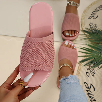 Soft Summer Flat Sandals - Casual Beach Shoes