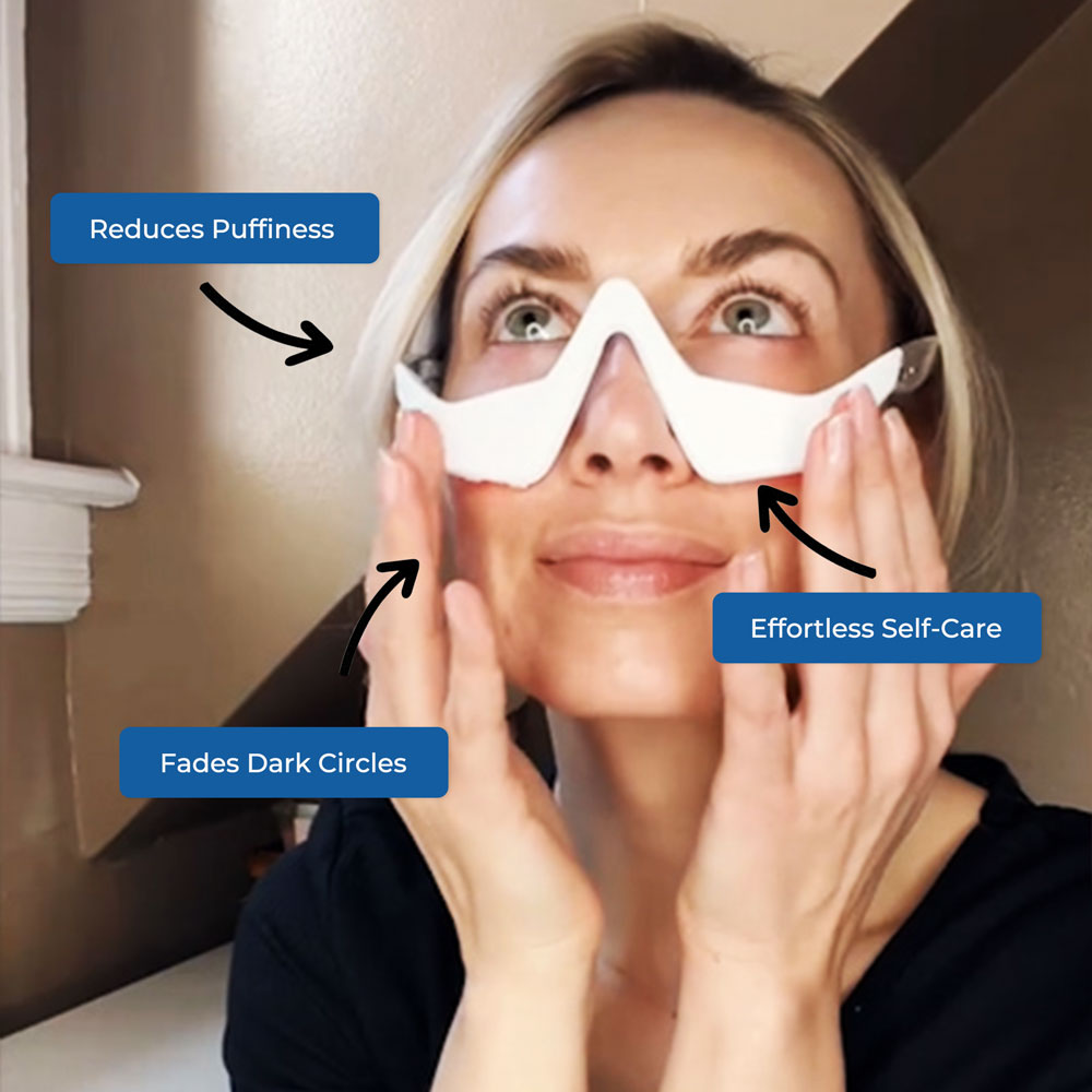 Revital Eyes Under-eye Red Light Therapy, Reduces Puffiness & Dark Circles, Targets Fine Lines nd Wrinkles